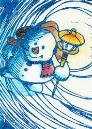 Snowman with Lantern