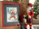 Walking Santa 2009 - Linocut